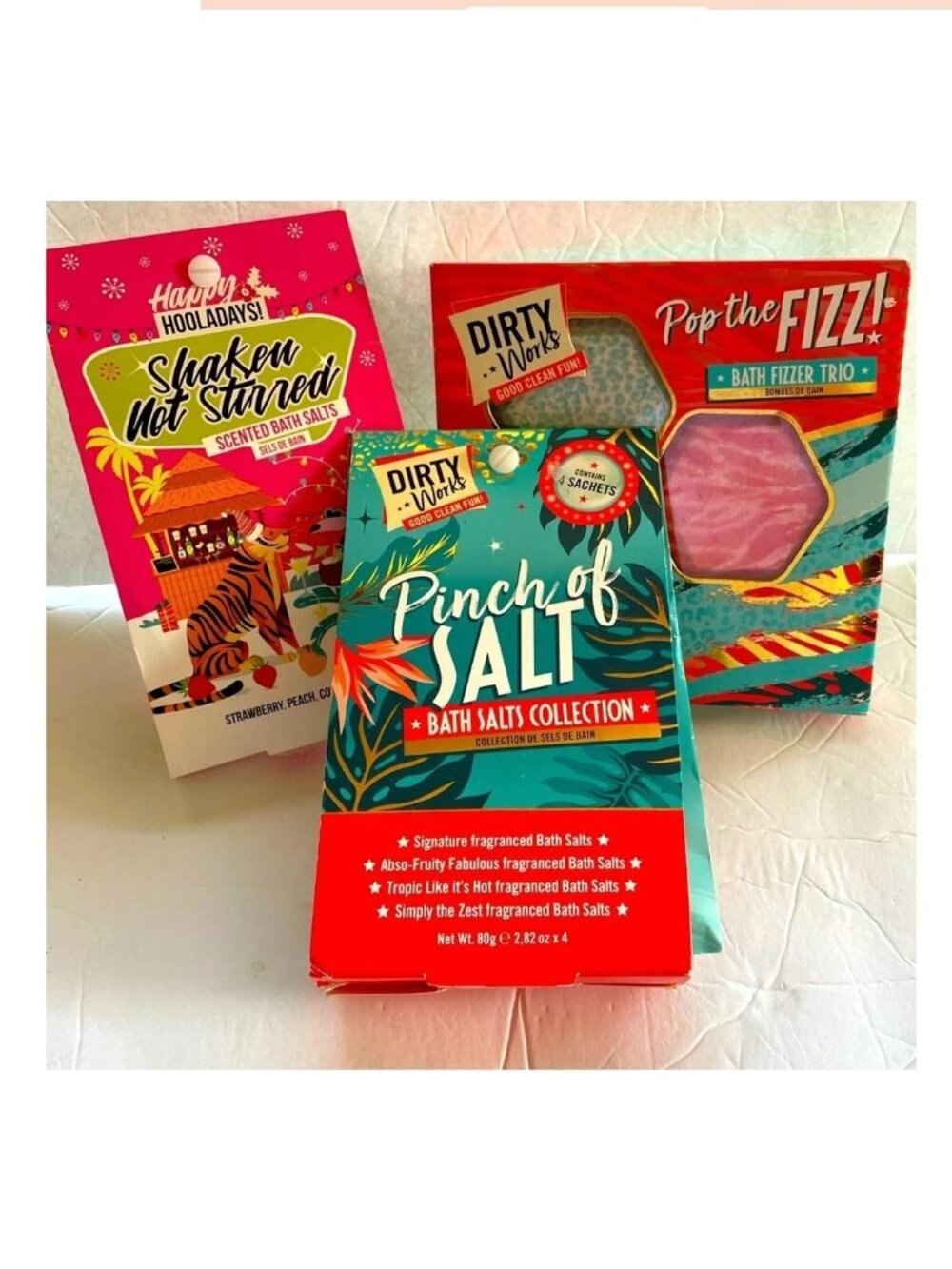 Dirty Works Body Care Bath Salt & Bath Bomb Set